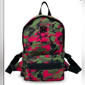 Badgley Mischka Nylon Pink Camo Backpack NWT! MSRP $129